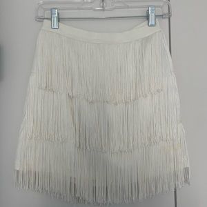 Aritzia Fringe Mini Skirt